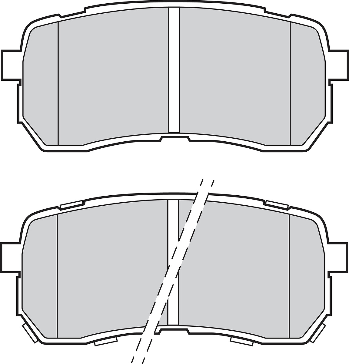 Jeu de 4 plaquettes de frein VALEO ref. 302897